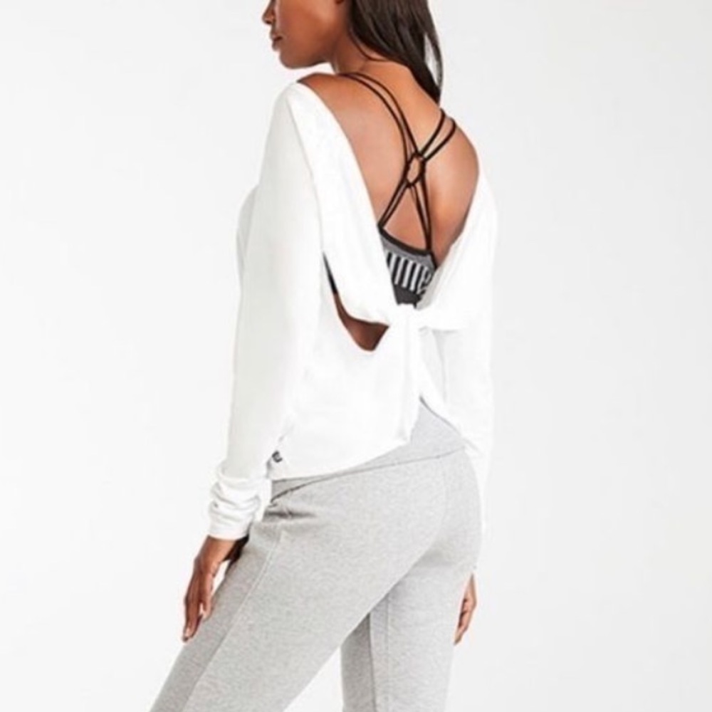 Fabletics White Switchback Sheer Lightweight Athl… - image 3